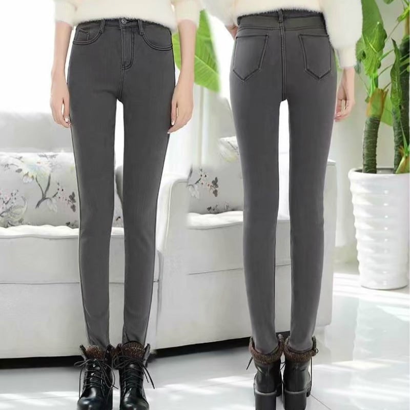 Women's Thick Jeans Image 4