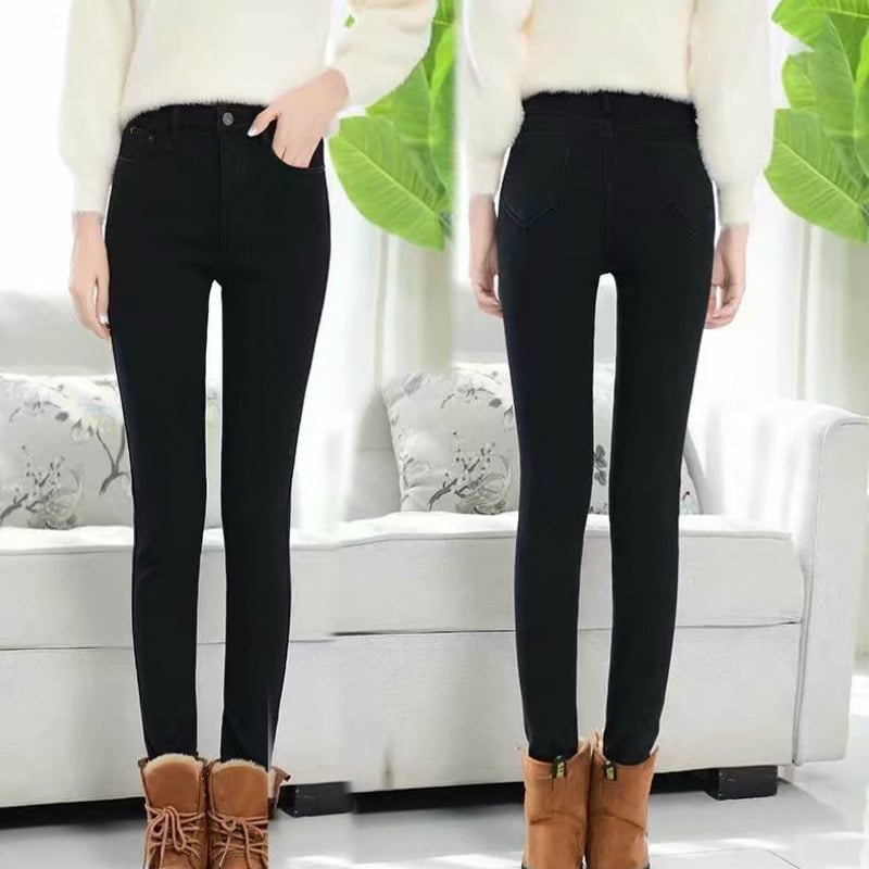 Women's Thick Jeans Image 6
