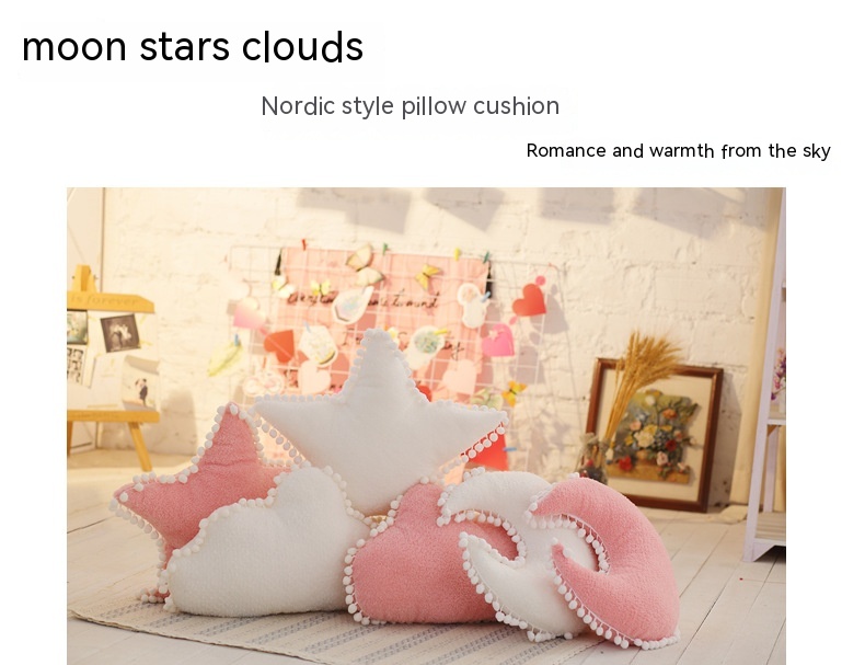 White Moon Pillow