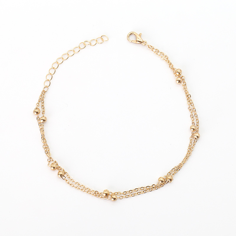 Simple Style Copper Anklet