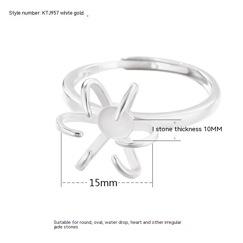 Crown Shape Silver Ring