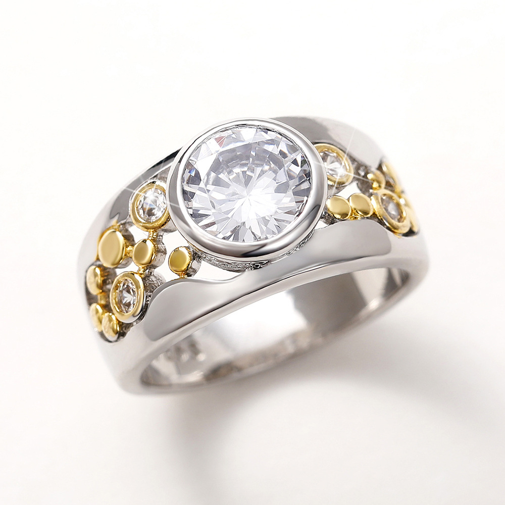Ethnic Creative Hollow Zircon Ring 4