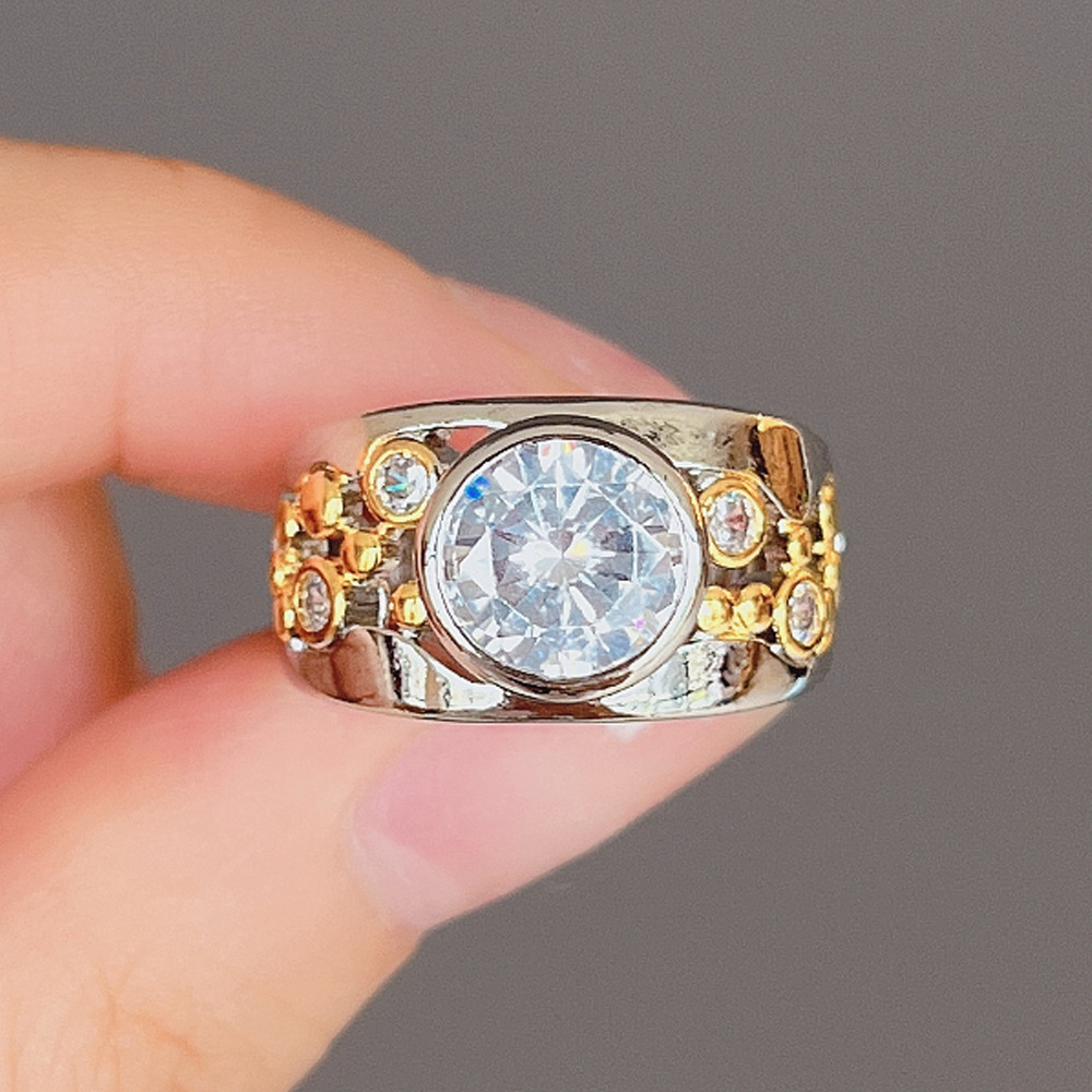 Ethnic Creative Hollow Zircon Ring 3