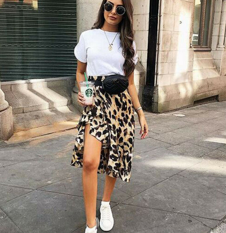 Leopard Print Skirt Image 2