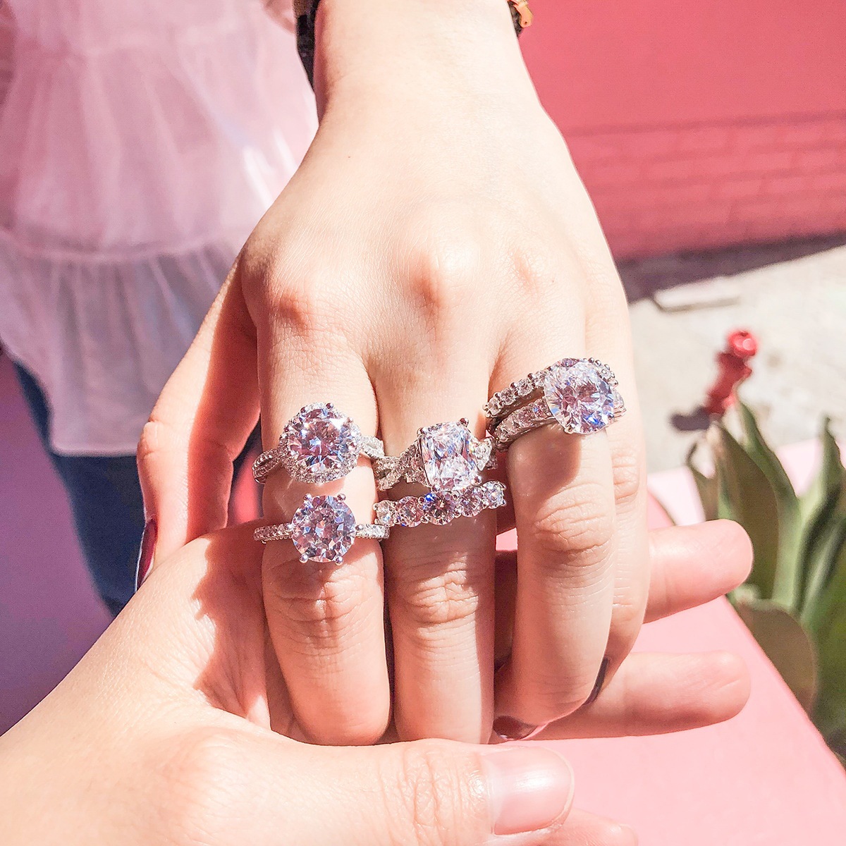 Lifestyle shot of ring wearing
