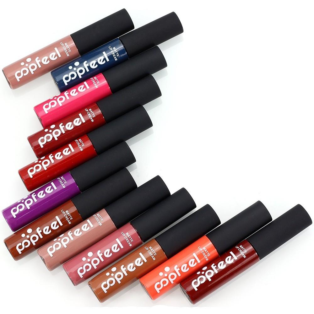 Matte Liquid Lip Gloss Shade Display