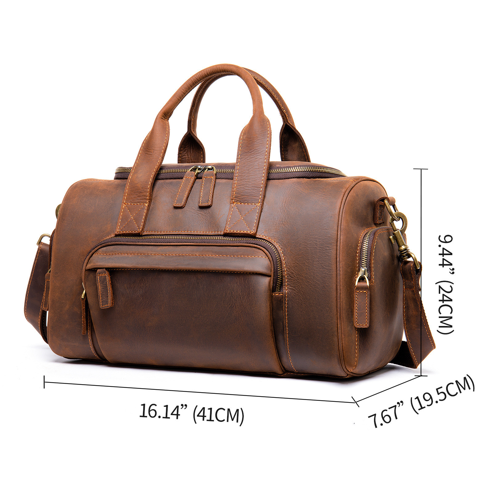 Leather Handmade Luggage Bag