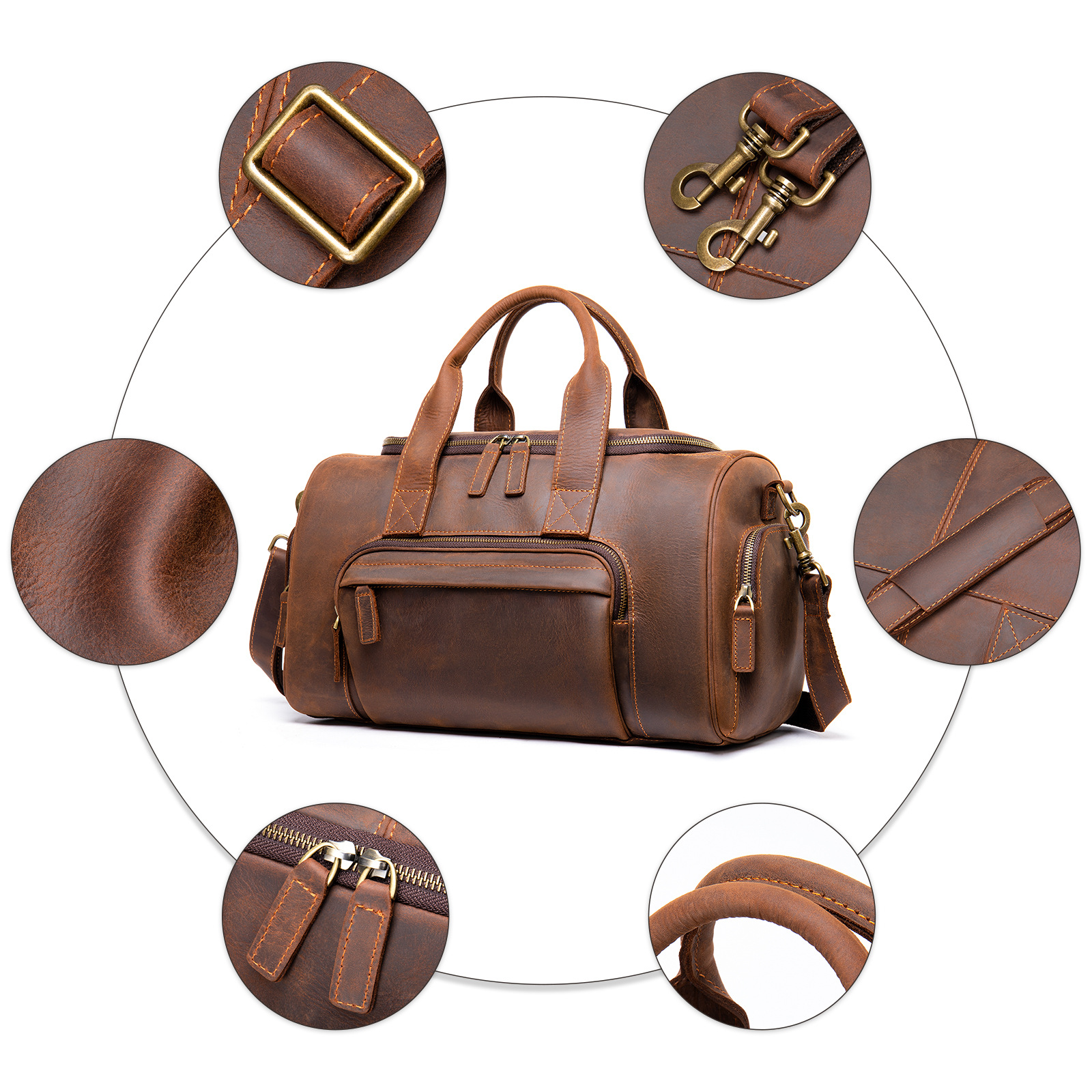Retro Style Leather Bag