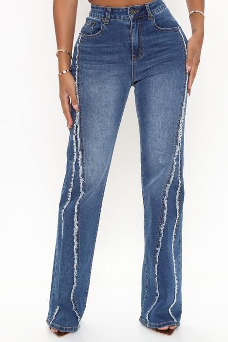 Women's Fashion High Waist Straight Jeans Image 3
