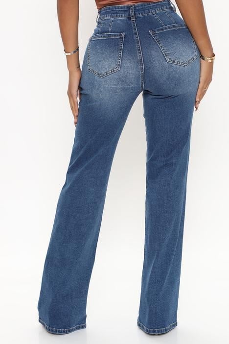 Women's Fashion High Waist Straight Jeans Image 6
