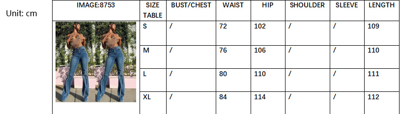 Women's Fashion High Waist Straight Jeans Image 1