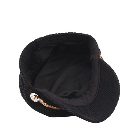 Stylish Corduroy Flat Cap