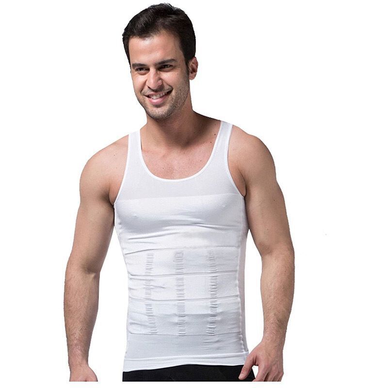 Men's Tight-waist Body Shaper Tank Top Corset Image 6