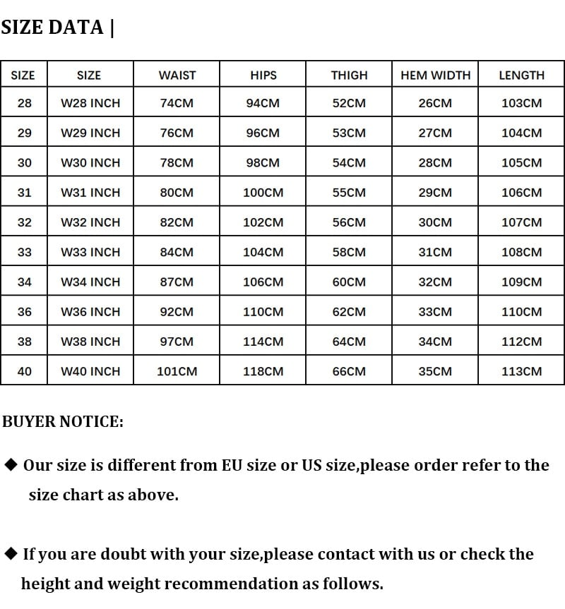 Men's Slim European Style Denim Trousers