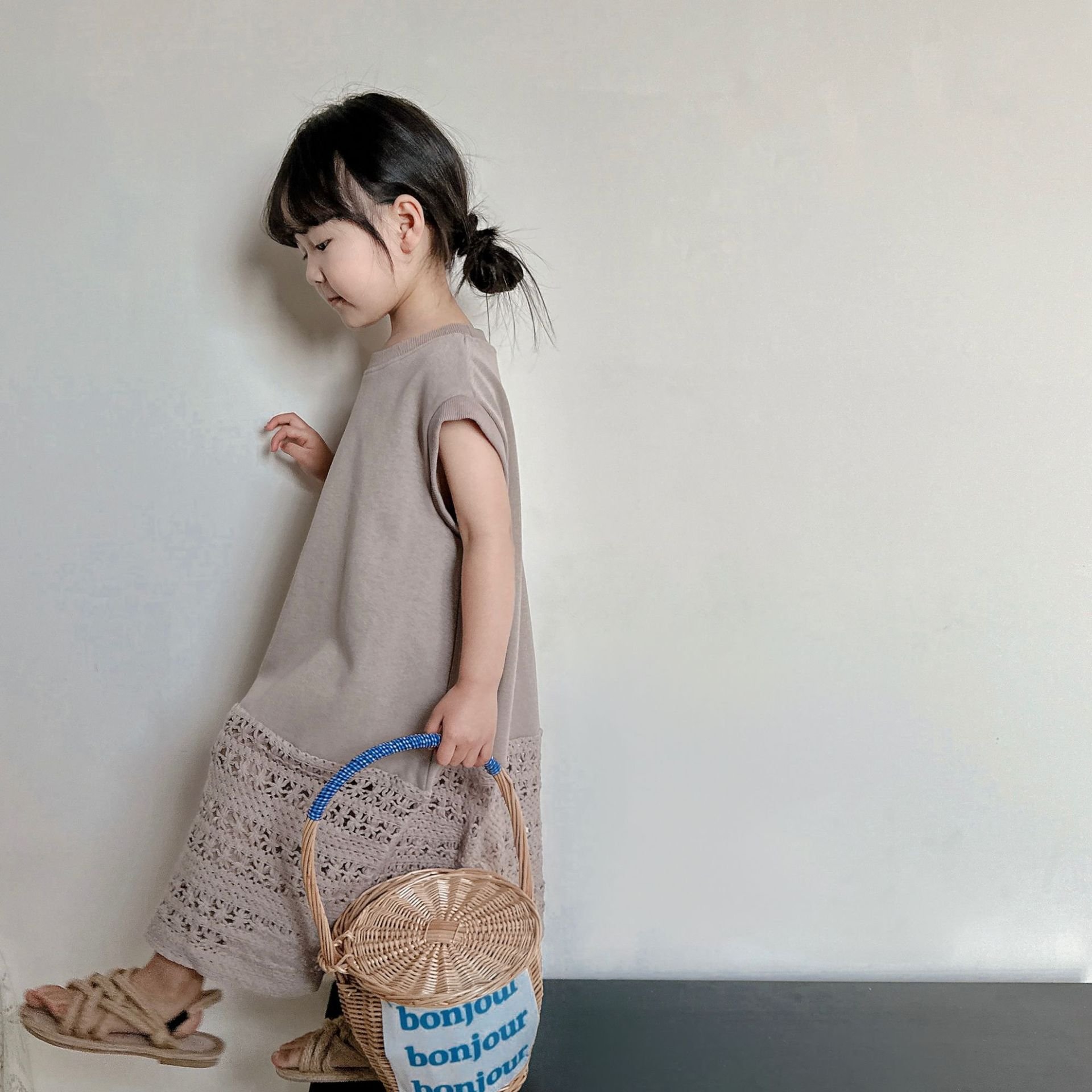 Children Crochet Stitching Dress - Image 4