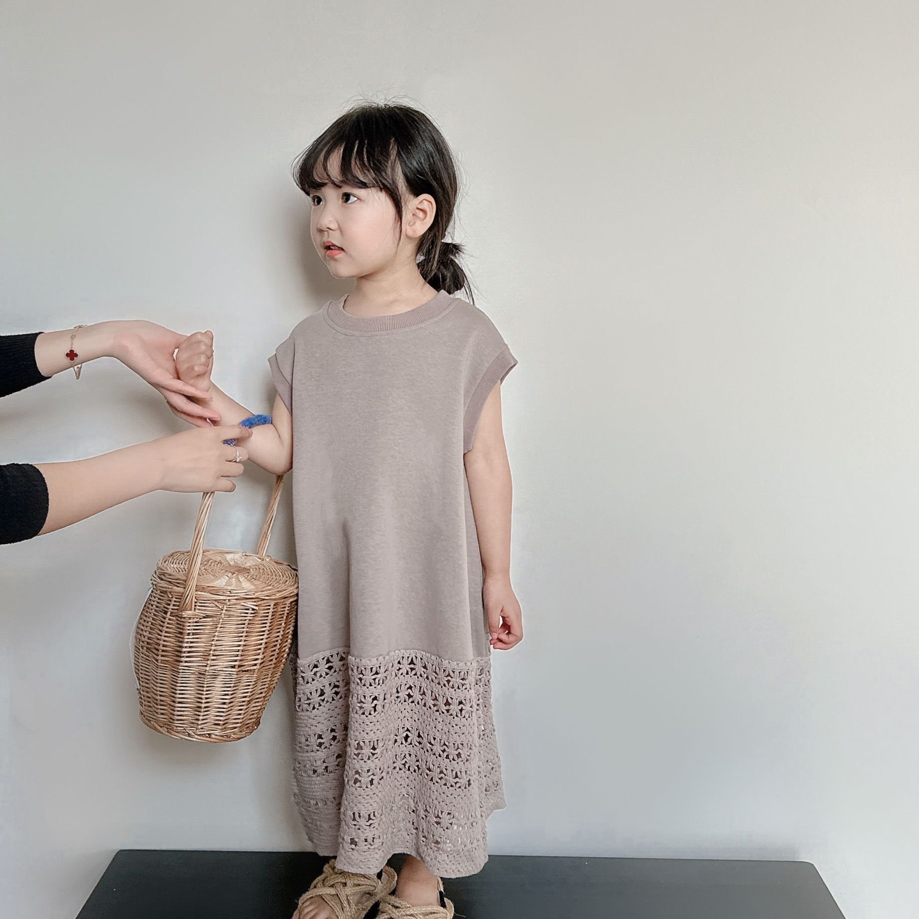 Children Crochet Stitching Dress - Image 9
