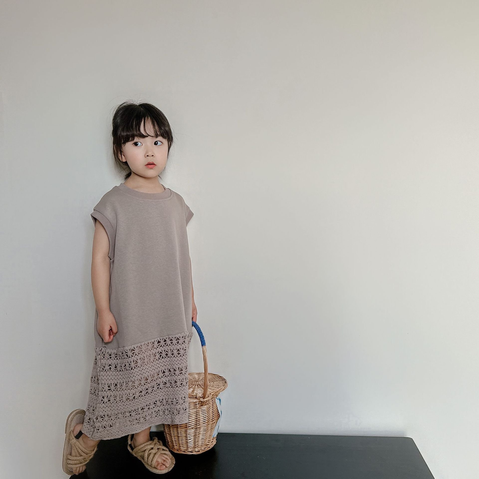 Children Crochet Stitching Dress - Image 6