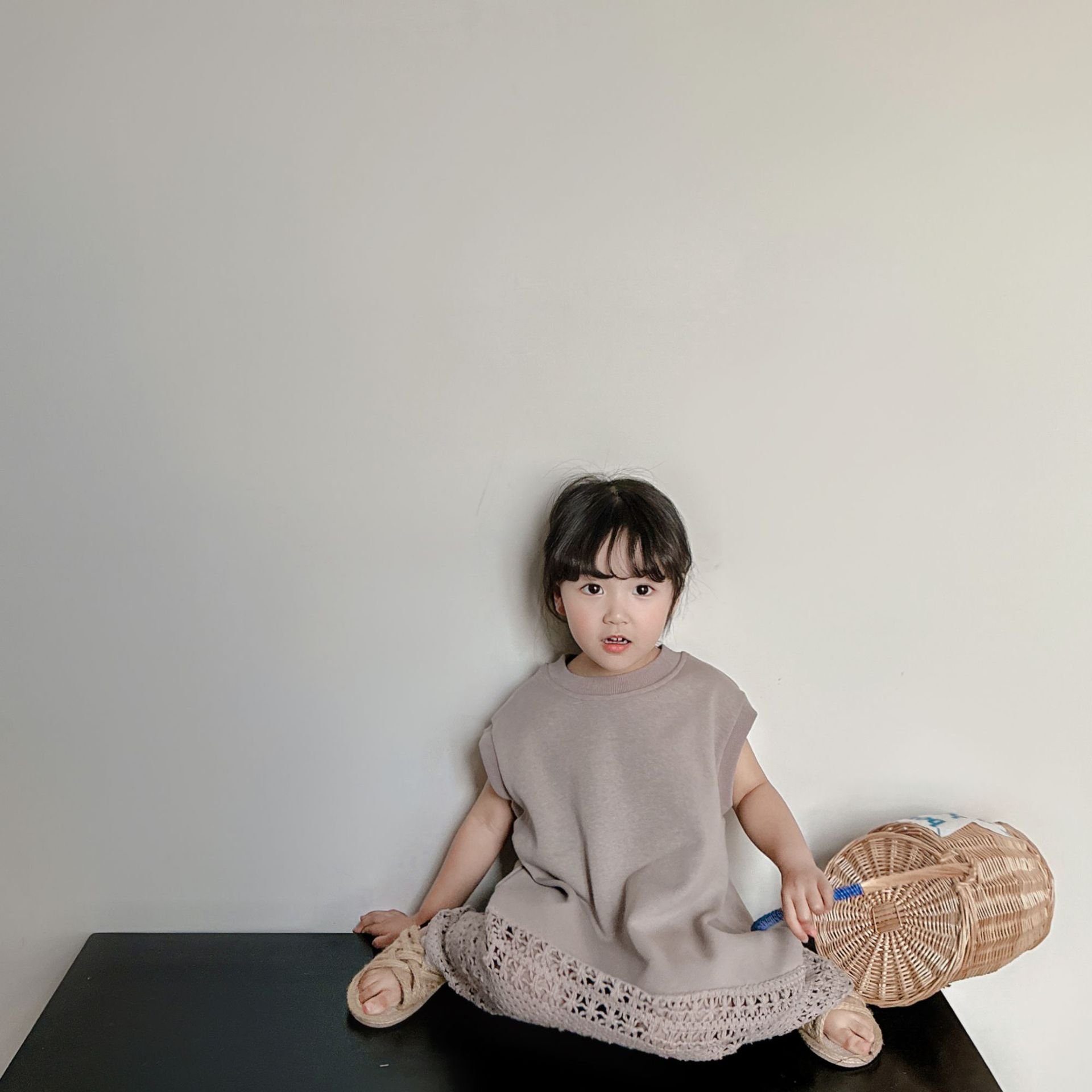 Children Crochet Stitching Dress - Image 3