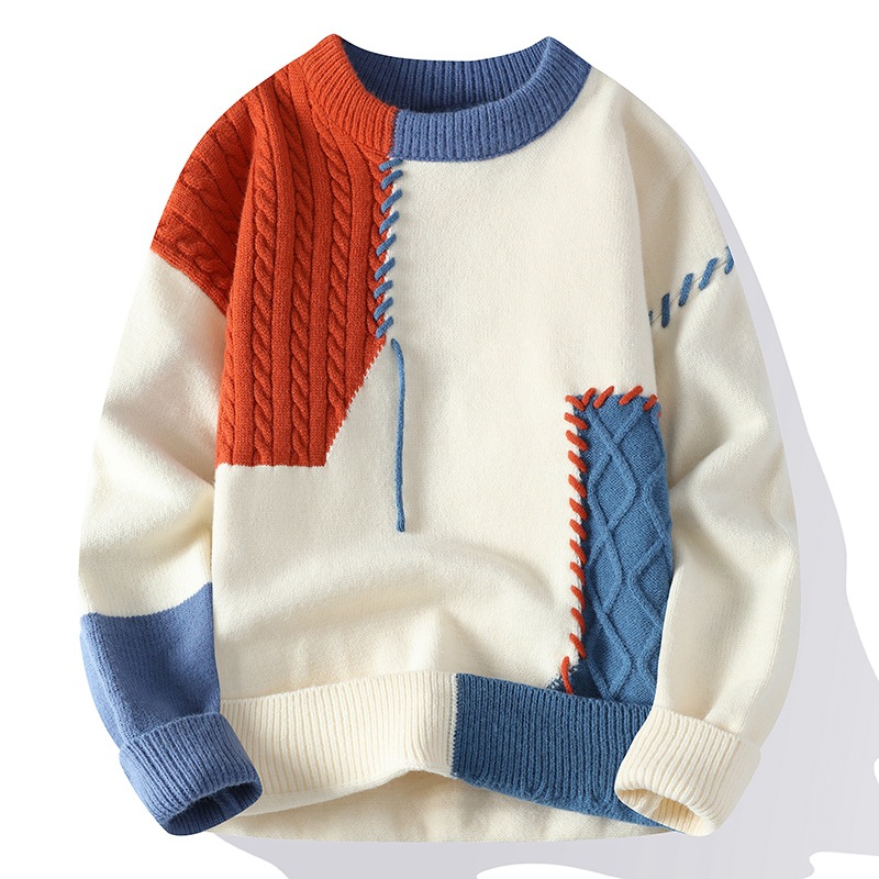 Men's American Retro Sweater Image 5