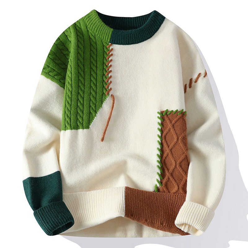 Men's American Retro Sweater Image 4