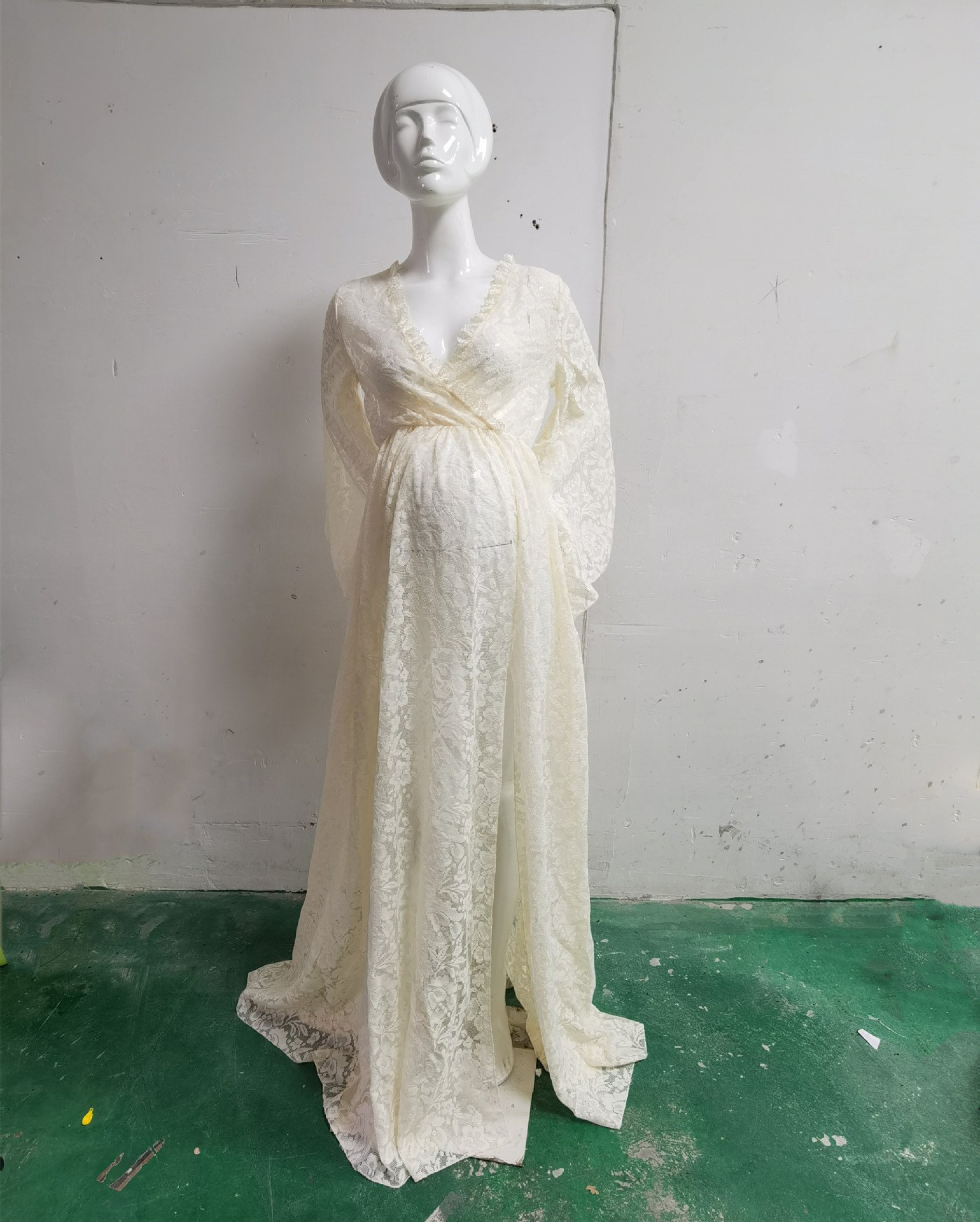 Fashion Pregnant Women Lace Dress 5