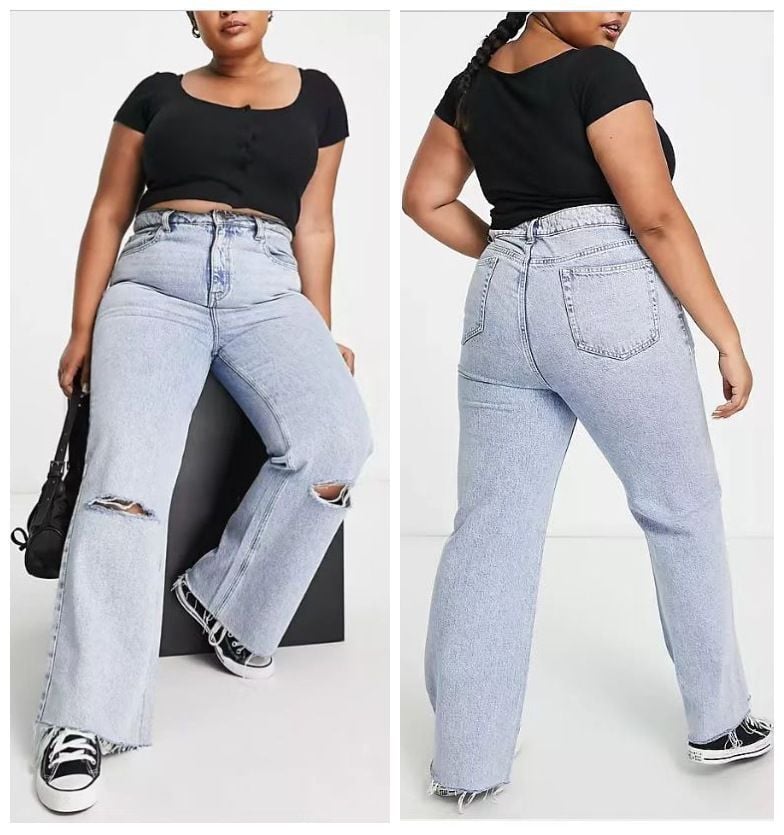 Plus Size Fashion Jeans Image 2