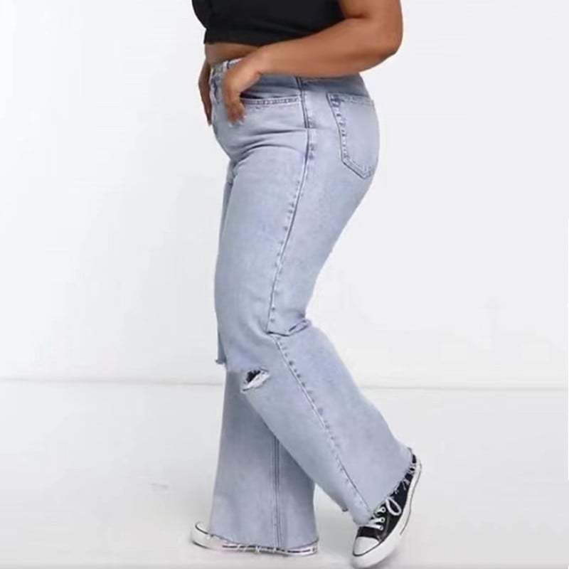 Plus Size Fashion Jeans Image 5