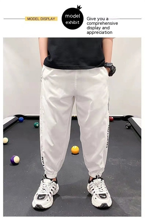 Boys' Ice Silk Summer Sports Quick-drying Pants 14