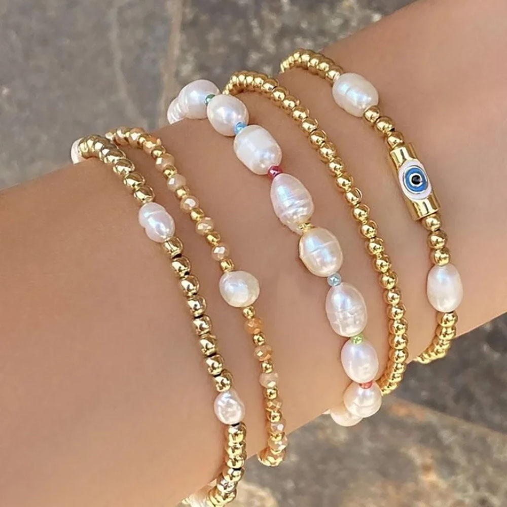 Baroque Natural Pearl Bracelet 7