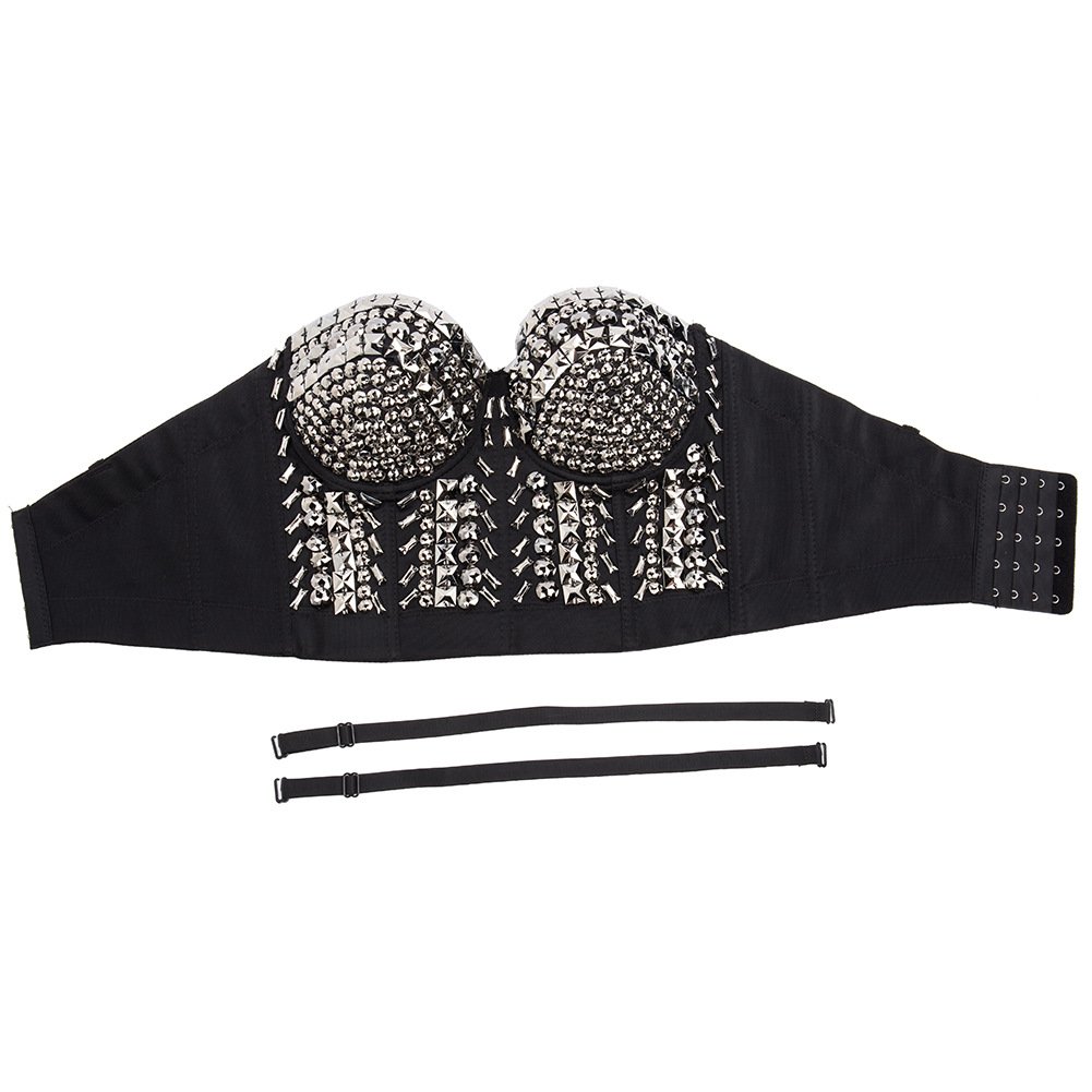 Punk Sequin Bead Bra Image 6