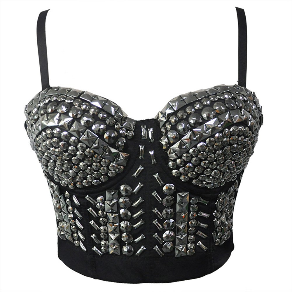 Punk Sequin Bead Bra Image 5
