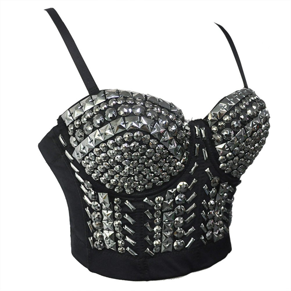 Punk Sequin Bead Bra Image 3