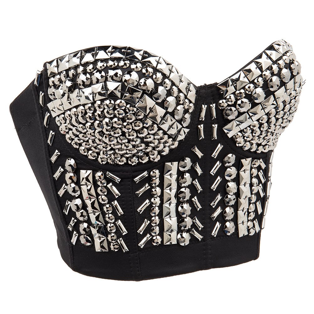 Punk Sequin Bead Bra Image 8
