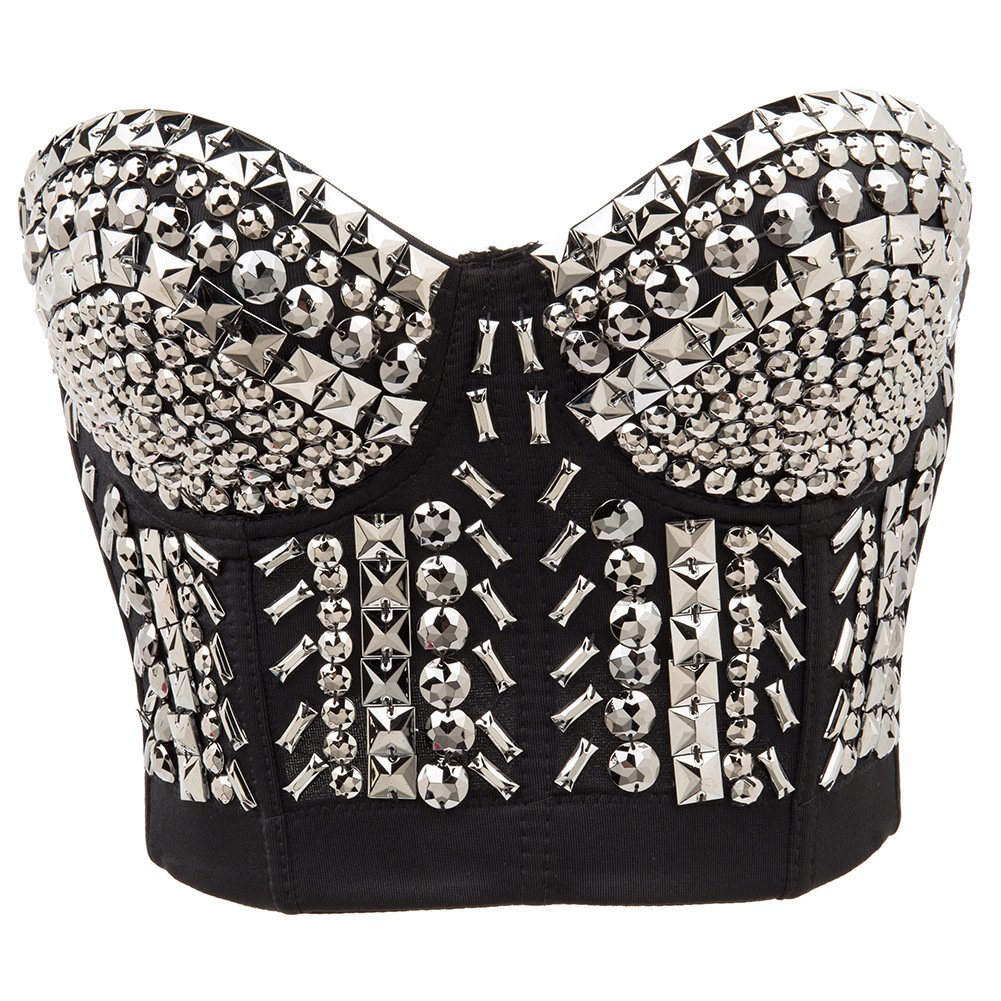 Punk Sequin Bead Bra Image 7