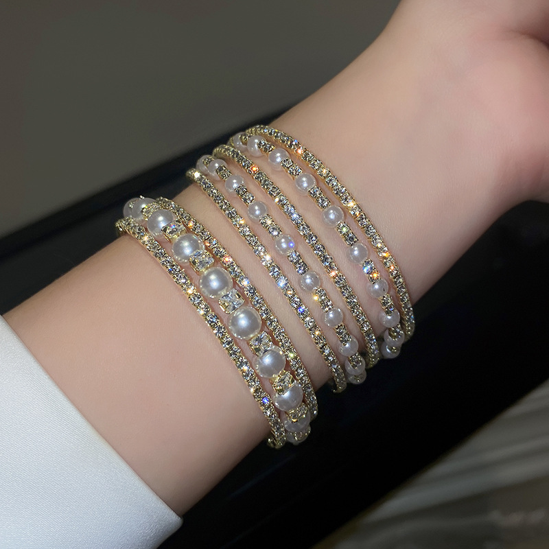 Gold Five Layer Bracelet