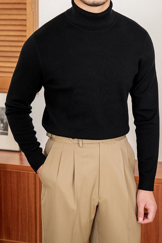 Wool Bottoming Sweater Image 6