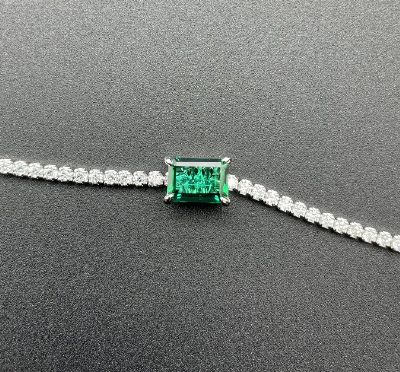 S925 Silver Square Bracelet Image 1