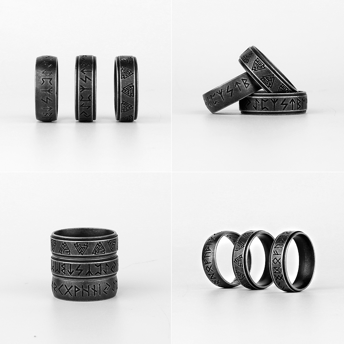 Simple Titanium Steel Men's Ring 6