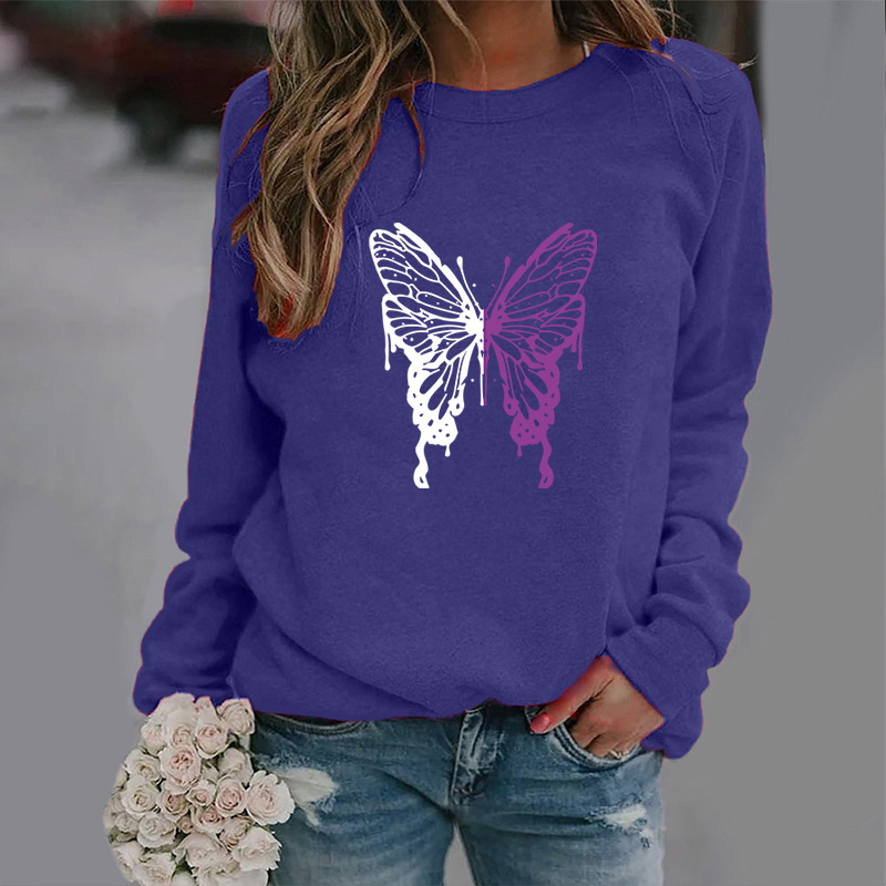 Fashion Colorized Butterfly Sweater