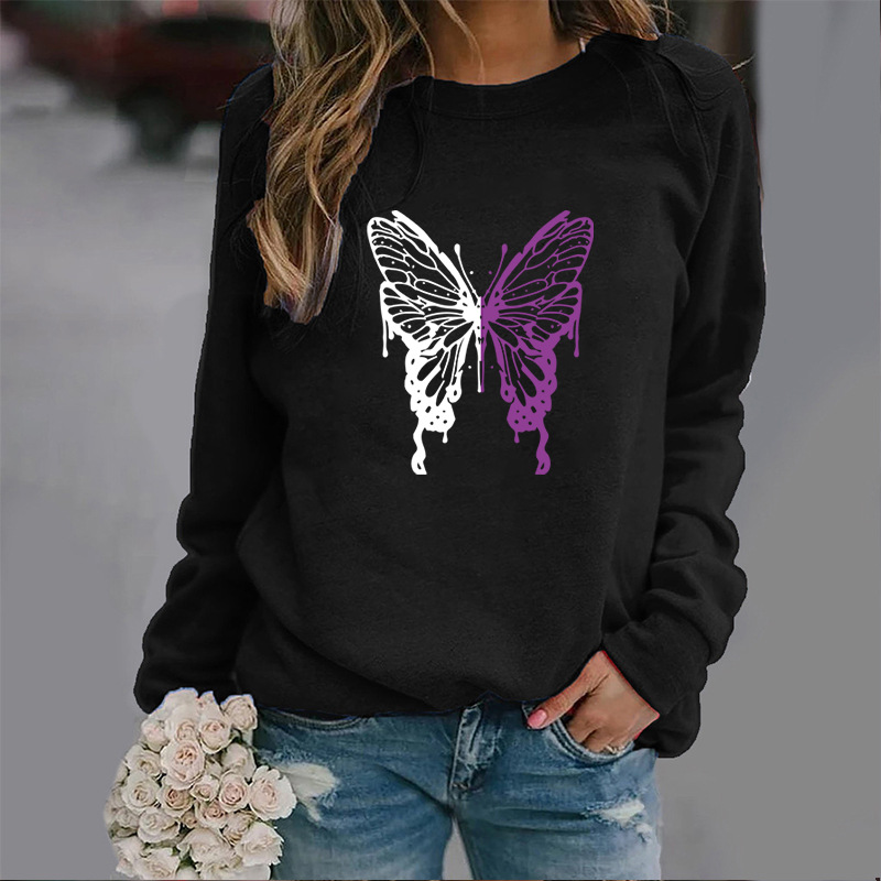 Fashion Colorized Butterfly Sweater