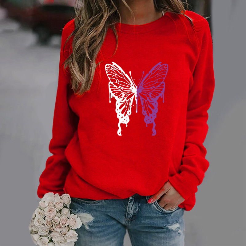 Fashion Colorized Butterfly Sweater