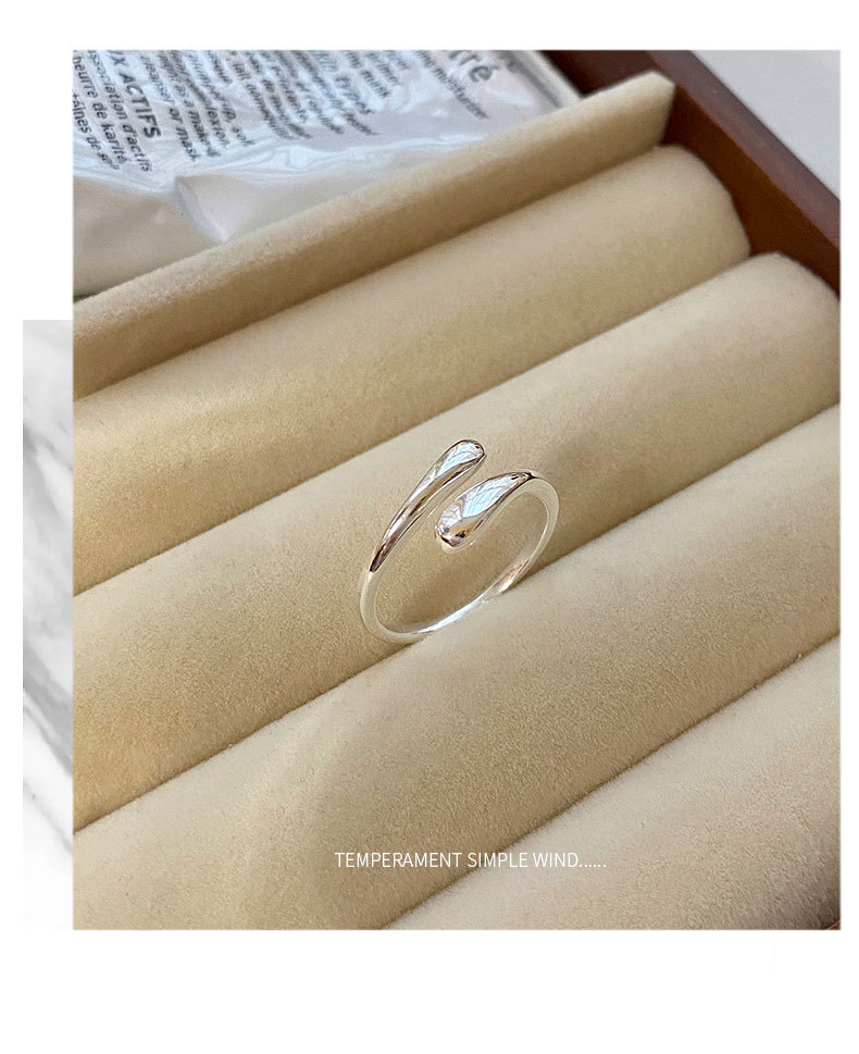 Elegant Silver Drop Ring