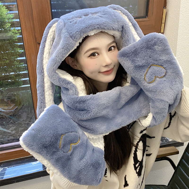 Big Long Rabbit Ears Hat and Scarf 4