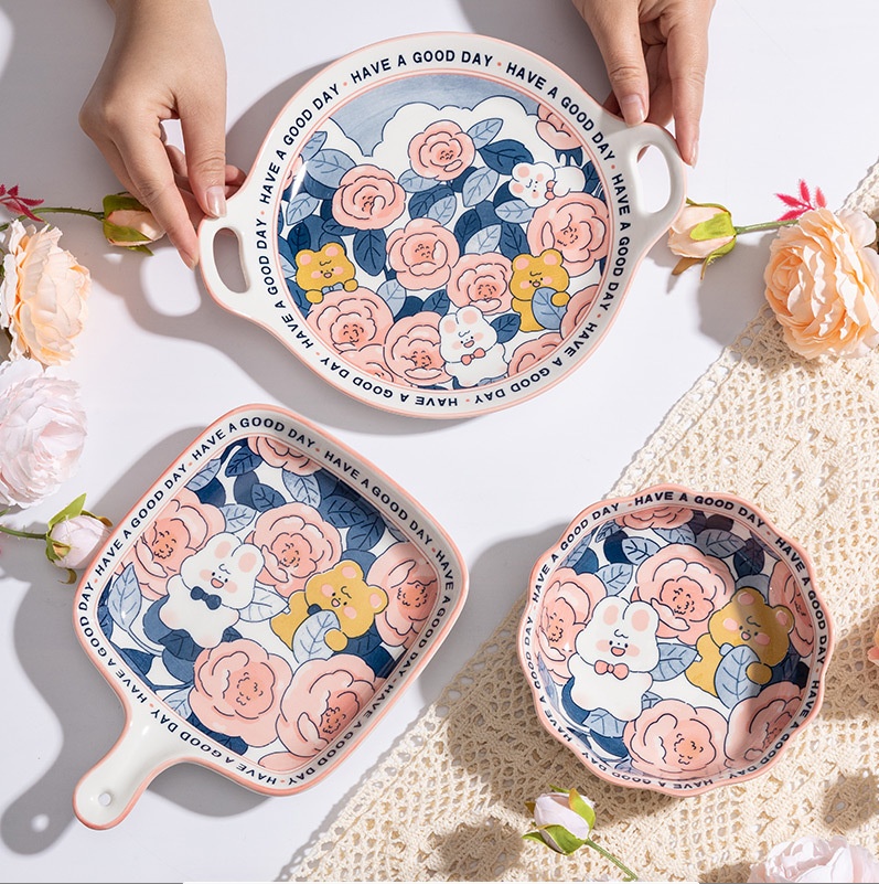 Rose Underglaze Bowl 8