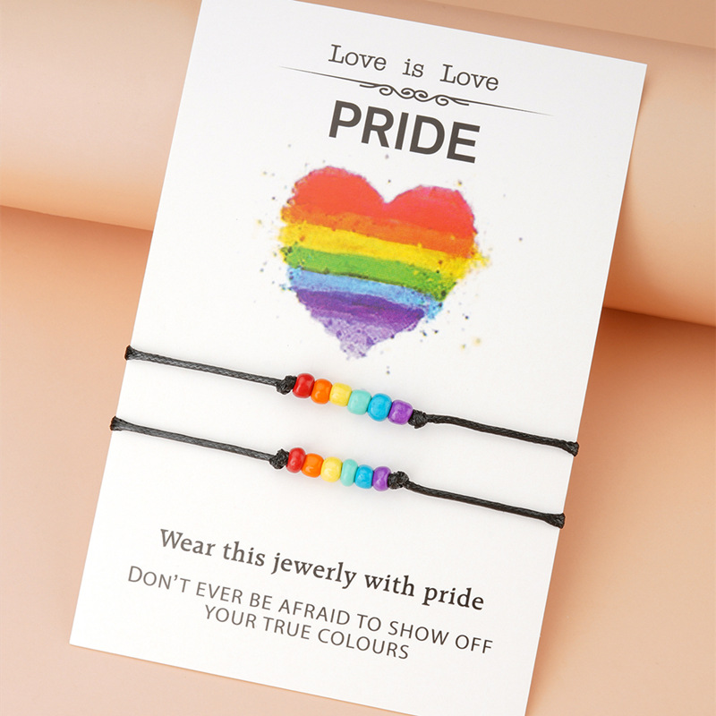 Rainbow Color Bead Bracelet 4