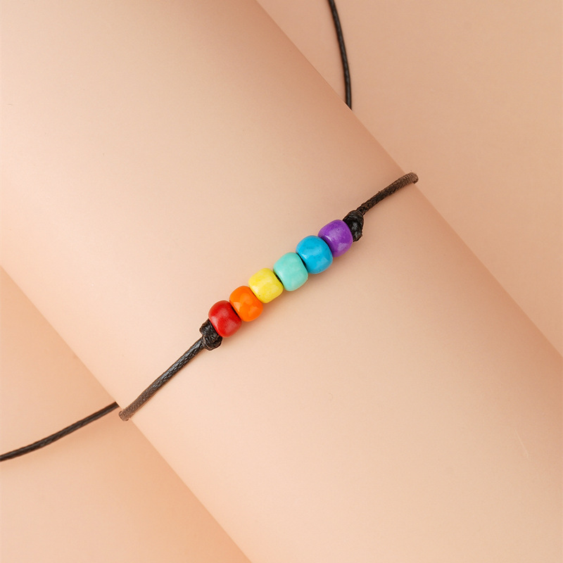 Rainbow Color Bead Bracelet 2