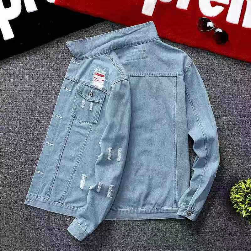 Men's Fashion Casual Denim Slim-fit Coat 5