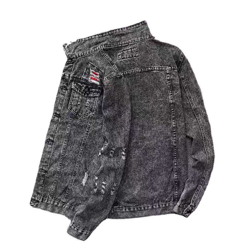 Men's Fashion Casual Denim Slim-fit Coat 3