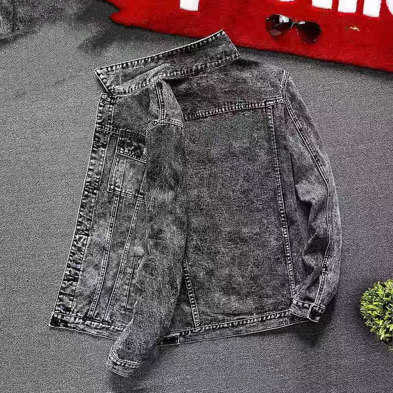 Men's Fashion Casual Denim Slim-fit Coat 6