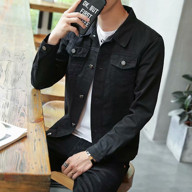 Men's Fashion Casual Denim Slim-fit Coat 2